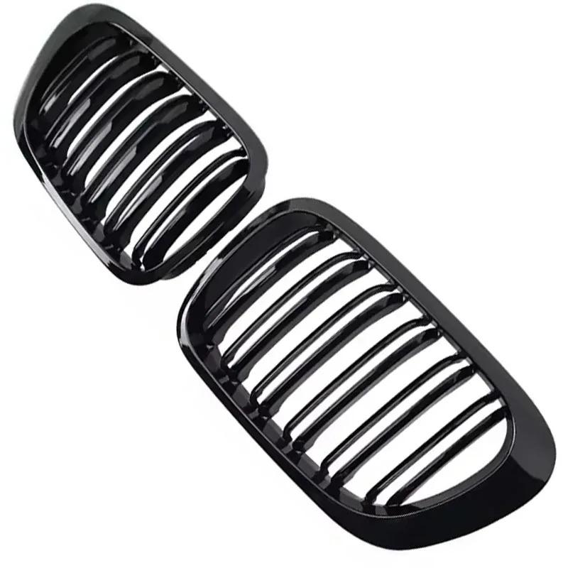 Glänzend Doppelstreifen Stil Frontstoßstange Renngitter Für BMW E46 4-Türer 320i 323i 325i 328i 330i 1998-2001 Grill Zubehör