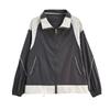 Women's Casual Autumn Clashing Colour Splicing Lapel Long Sleeve Sun Protection Jacket