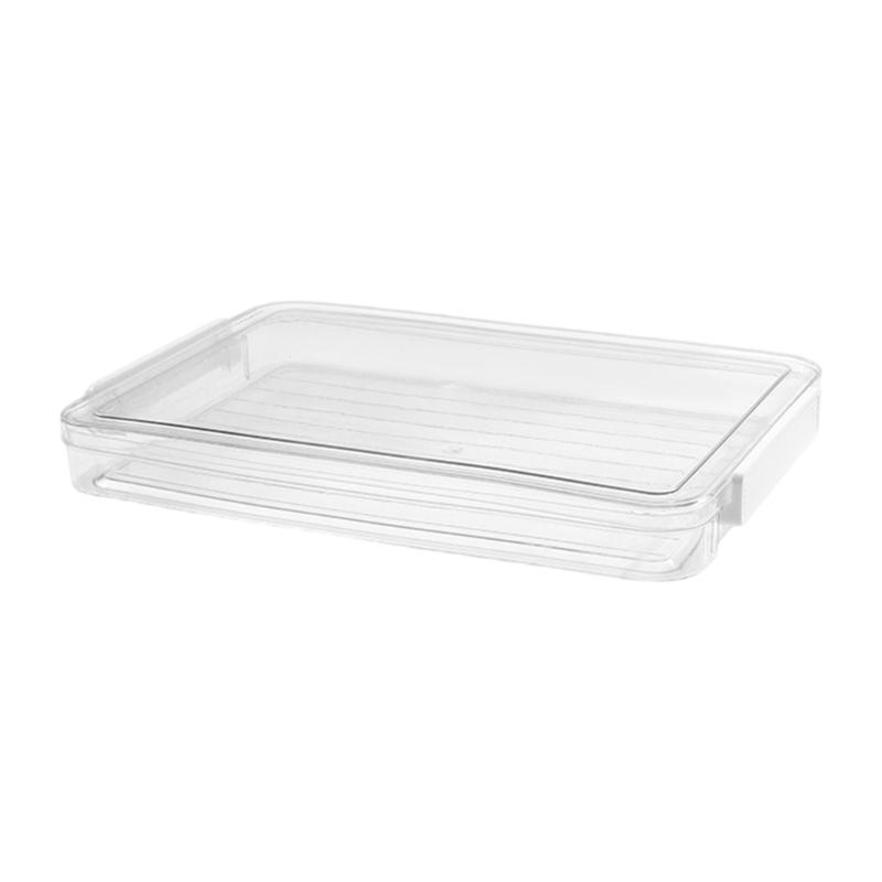 Clear Document Organizers Containers Stackable File Storage Box Filing Box Paper Storage Box Portable File Organizers Medium size