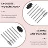 A84X-7Pc Wood Carving Tools,1/8Inch Shank HSS Engraving Drill Tool Wood Crafts Accessories With 4486 Chuck For Dremel Tool