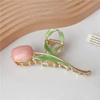 New Tulip Hair Claw Flower Grace Shark Clip Headdress Vintage Ponytail Claw Clip Trendy Sweet HAIR CLIP FOR GIRL Hair Jewelry