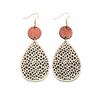 1 Pair Of Hollow Mesh Water Droplet Earrings, Retro Hook Earrings, Suitable For Daily Wear