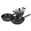SANHO T321 Nitrided Hammered Iron Cookware Set
