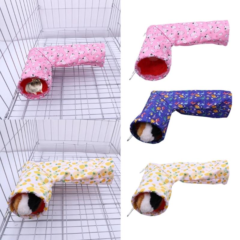 Rabbit Bunny Tunnel Hideout and Tubes Guinea Pigs Tunnel Hide Toy Hideout for Small Dwarf Rabbits Guinea Pigs Toy