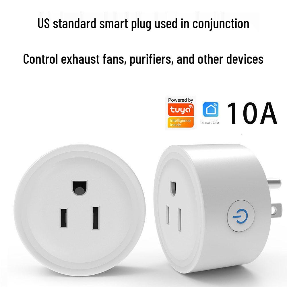 Tuya WiFi 10-в-1 Монитор качества воздуха в помещении: Детектор CO2, PM2.5, формальдегида, температуры и влажности