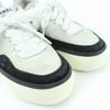 Very Good CHANEL Low cut sneakers COCO Mark Lace-up Suede Leather 36 G45208 Used