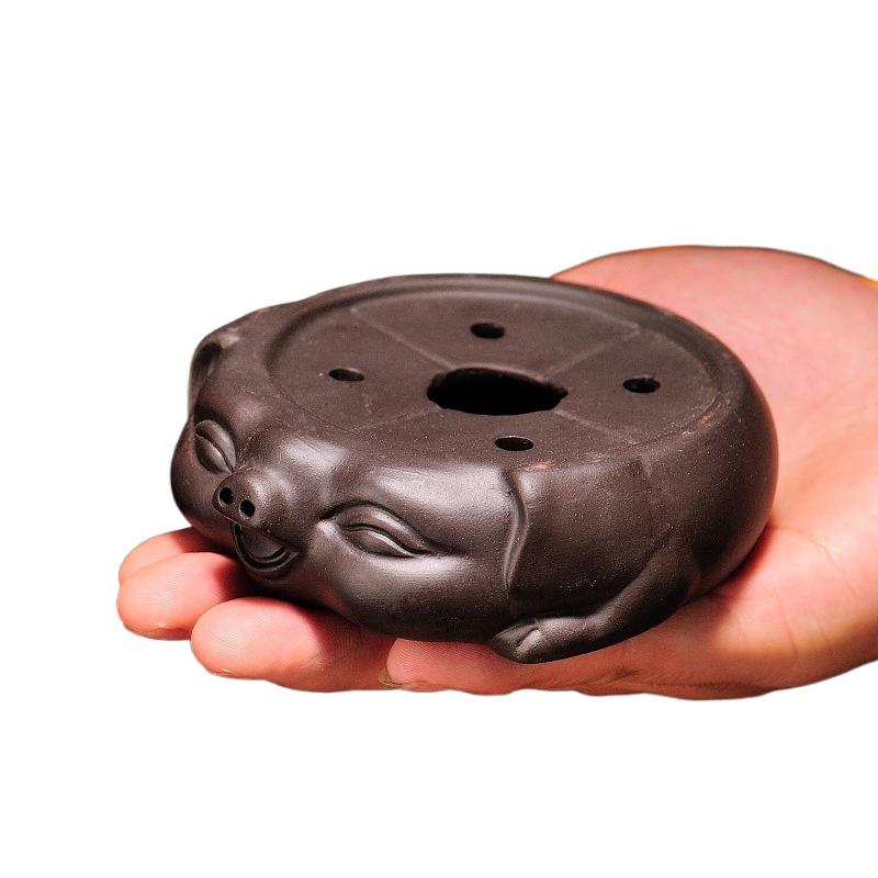 

1 шт. аксессуары для чайной церемонии, подставка для чайника, подставка для чайника из фиолетового песка Пиксю, подставка для чайника в виде чайной фигурки, чайный поднос, керамическая основа, подставка для чая.