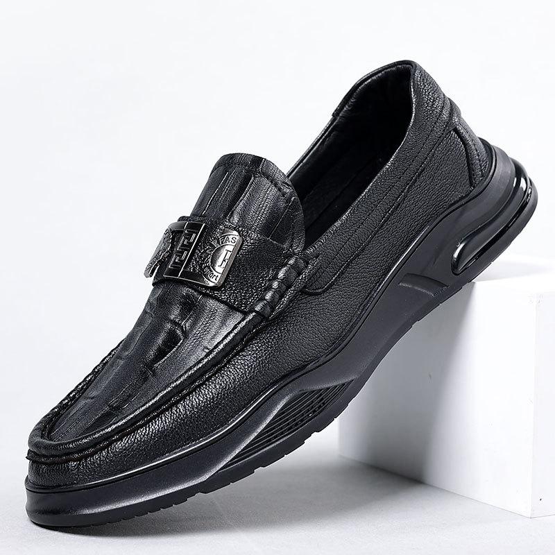 Luxury Genuine Leather Casual Leather Shoes Men Versatile Sheepskin Men's Shoes Loafers Man Leather Dress Shoes Zapatos Hombre