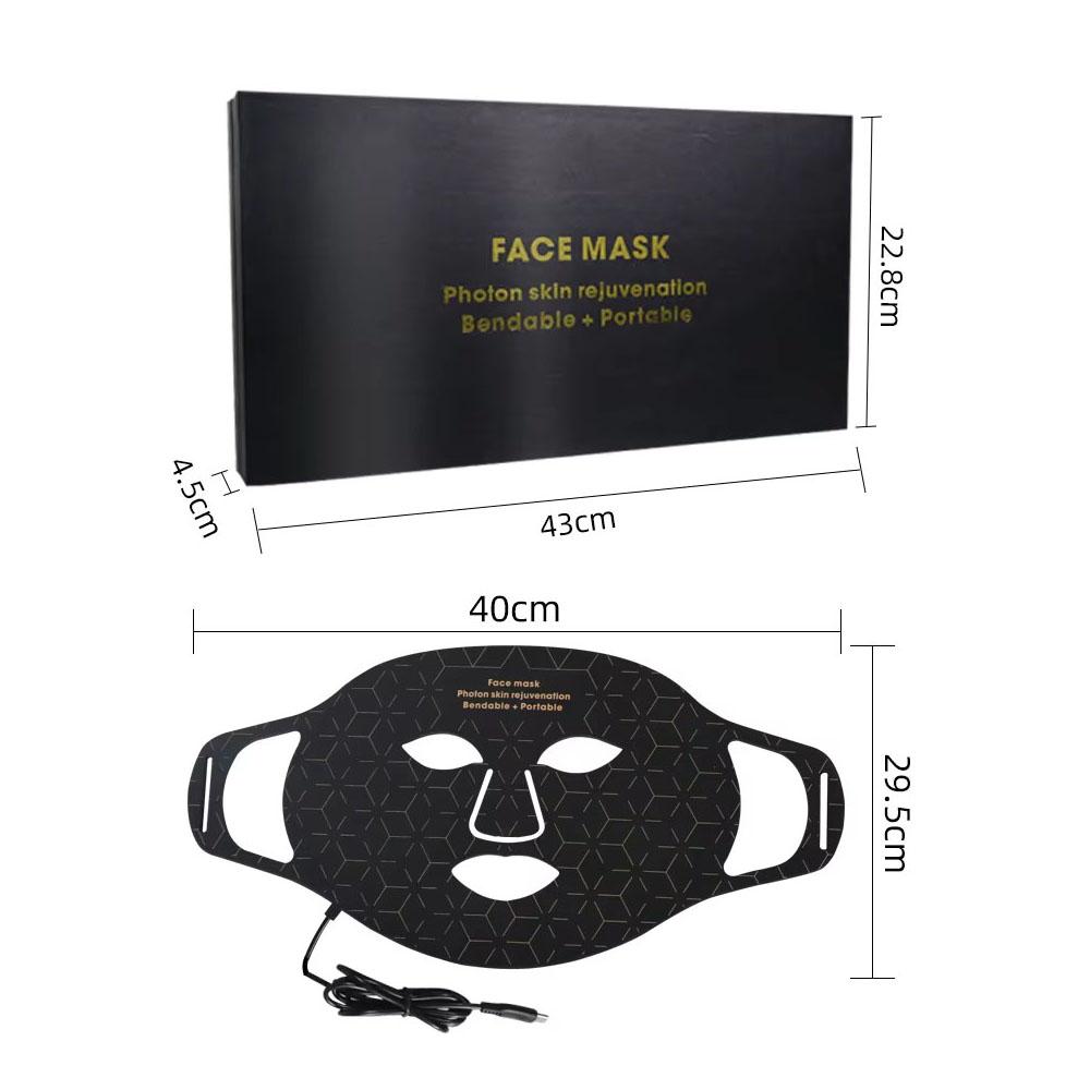 Máscara facial con terapia de luz LED 4 en 1, terapia de luz roja, antienvejecimiento, reducción de arrugas, reafirmación de la piel, blanqueamiento, máscara fotónica avanzada