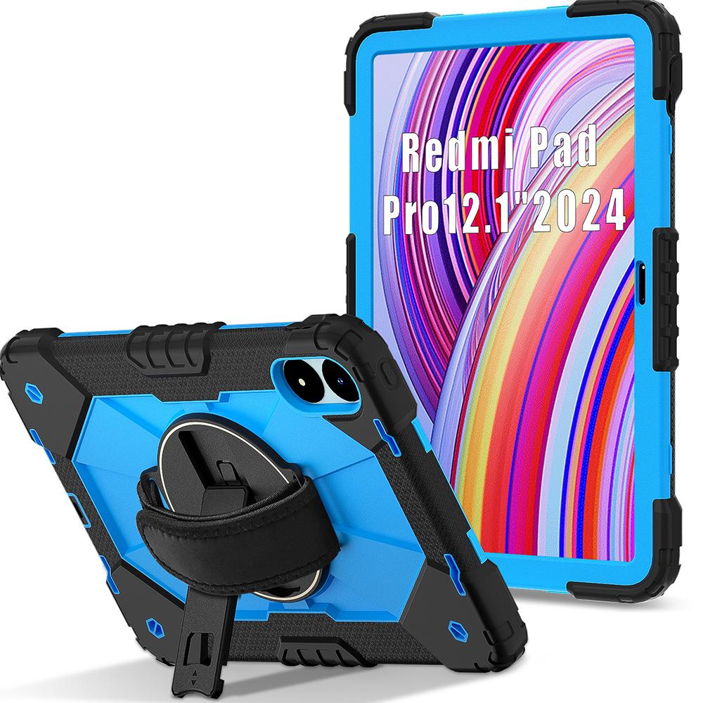 Compatible with Redmi Pro 12.1-inch, Redmi SE 8.7, and Redmi Pad 2: Tablet Case with Hand Strap & Stand.