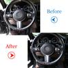 Real Carbon Fiber Car Steering Wheel Button Frame Cover For BMW F20 F22 F21 F30 F32 F33 F36 F06 F12 F13 X5 F15 X6 F16 M-Sport