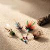 2/4pcs Simulation Insect Cat Teaser Stick for Change Heads Cat Toys Pet Toy Supplies