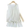 Pure Cotton Double-layer Yarn Pajamas Women's Summer Thin Vest Shorts Sweet Girl Style Can Be Worn Outside Loungewear Two-piece Set