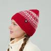 Set Cappello Invernale Sciarpa Guanti da Donna Caldo Spesso Lavorato a Maglia Berretto Guanti Touchscreen Sciarpa Lunga per il Collo Set 3 Pezzi
