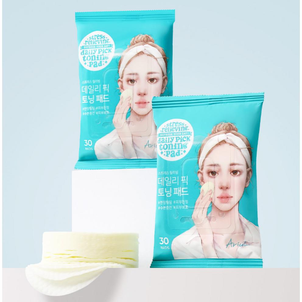 [Ariul] Daily Pick Toning Pad 57g, 30 Sheets, 1 Pack (Vegan Beauty)