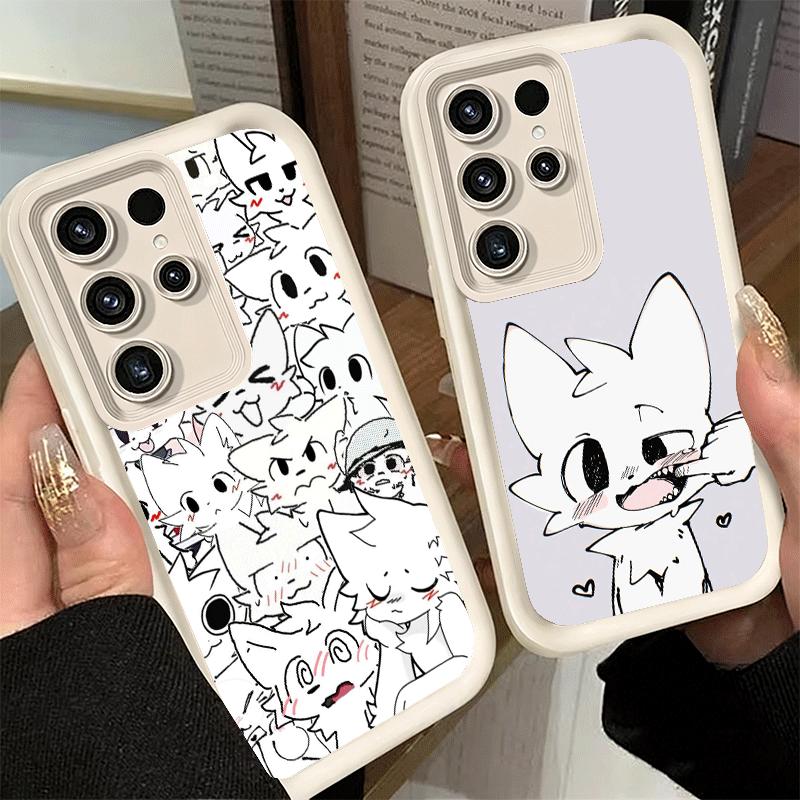 Phone Case for Samsung Galaxy S26 S25 Ultra S24 FE Cute B-Boykisser Catoon Shell S23 Plus S22 + S21 S20 5G Soft Silicone Funda