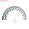 Semicircular Stainless Steel Dial Positioning Hole Protractor Ruler Angle 180 Dial 60MM 80MM 120M 240MM Measurement Tools