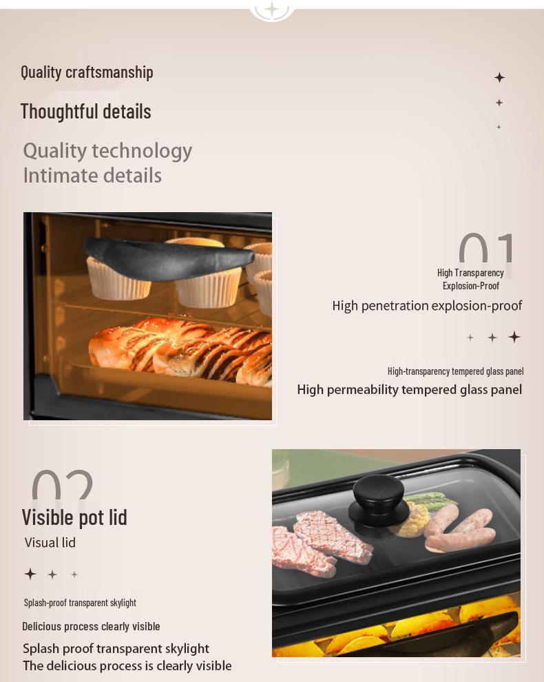 3-in-1 Breakfast Machine: Toaster, Sandwich Maker & Coffee Brewer - 110V