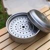 Titan-Dampfgarer, Suppentopf-Set mit Deckel, Outdoor-Camping, Suppen-Dampftopf, Pfanne, Mess-Set