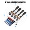 HDD Power Control Switch Hard Drive Selector SATA Drive Switcher For Desktop PC Computer