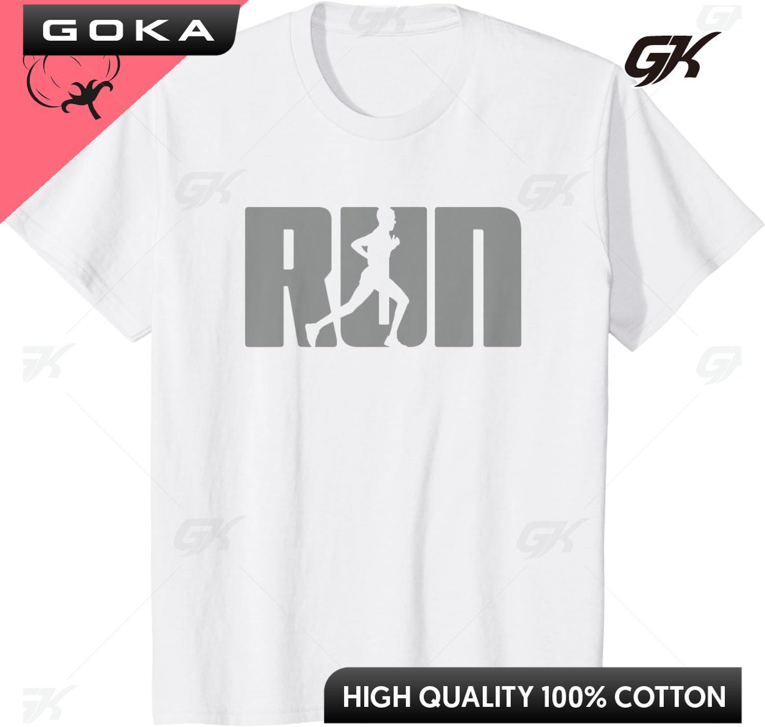 Дизайн  Силуэт Бега  для Бегуна Марафона Графика Беговая Футболка Хлопок Унисекс Одежда Топы Графические Футболки Уличная Одежда S