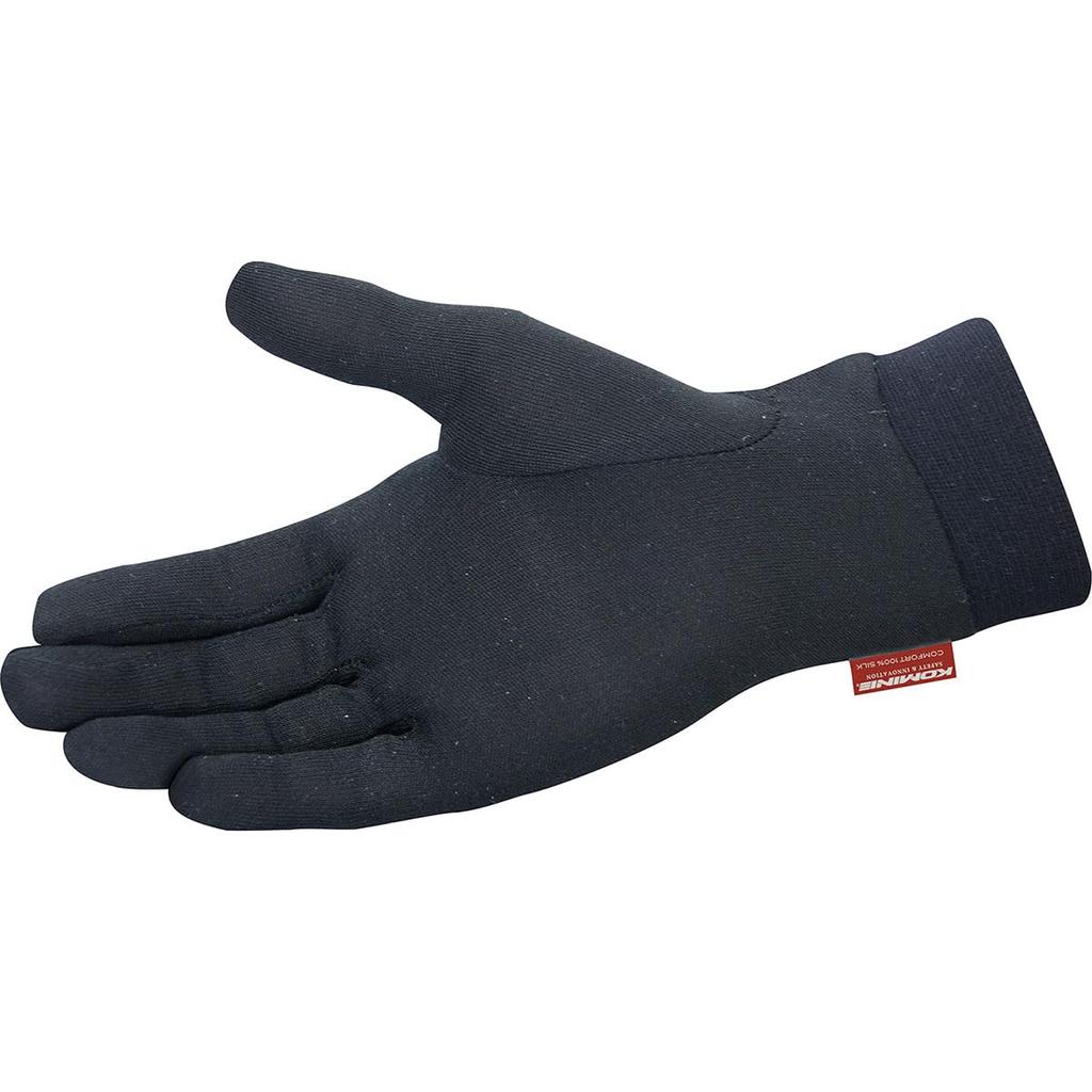 Komine Motorrad Komfort Seide Innenhandschuhe, Schwarz, 2XL, GK-133