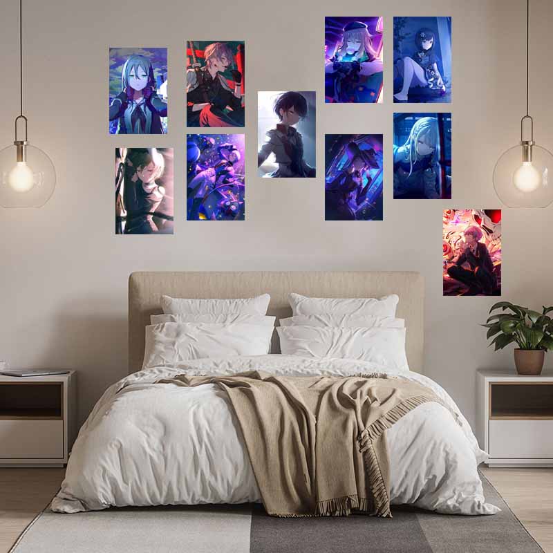 10/30pcs Anime Game Project Sekai Posters Vintage Dorm Home Wall Art Prints Decor Mural Bedroom Decoration Collage Kit Pictures