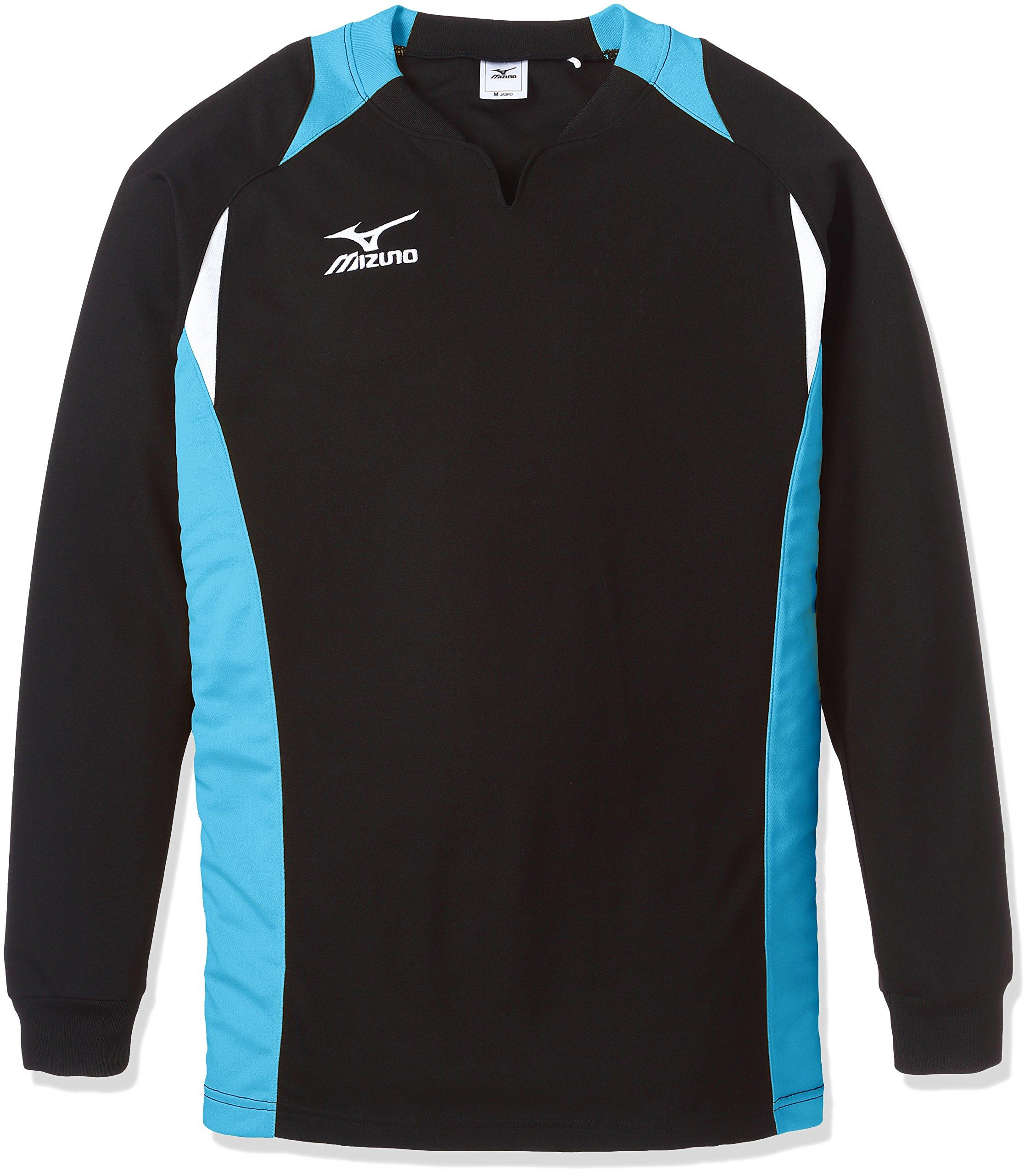 Волейбольная футболка Mizuno 59SV324 Черный/Бирюзовый SS