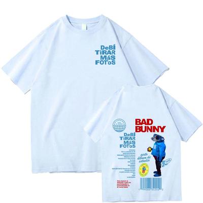 Bad Bunny Debi Tirar Altre Foto T-Shirt Harajuku Unisex Abbigliamento Donna Uomo Cotone Alta Qualità T-shirt Casual Y2K Streetwear Tee
