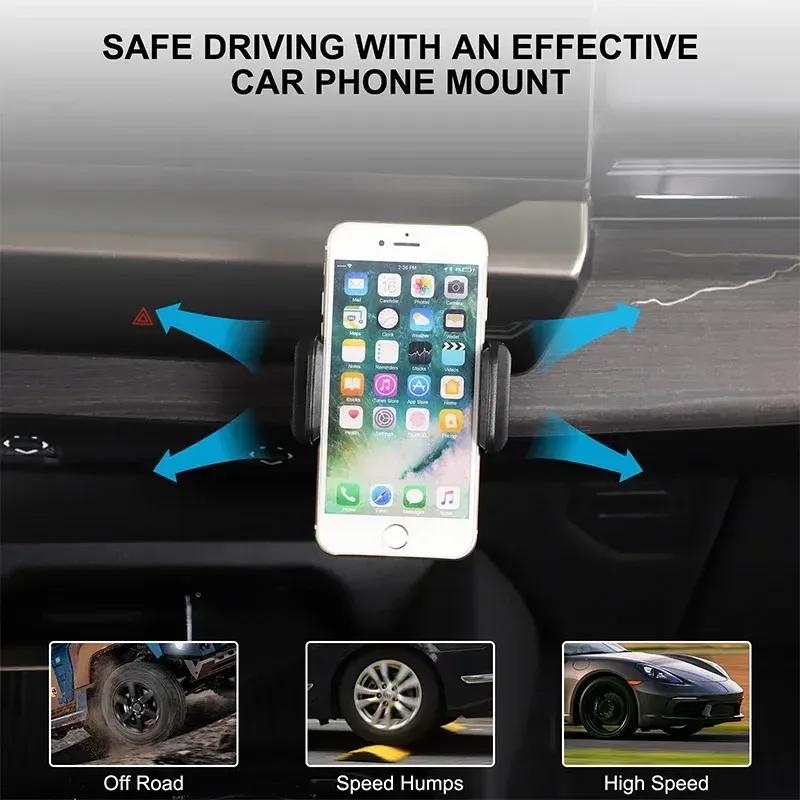 For BMW 5 Series G60 2024 ABS Black Car Phone Holder Multi Functional GPS Navigation Holder Interior Car Accessories