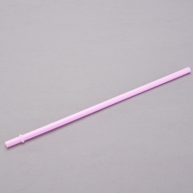 7Mm Aperture Straw 37 Color Solid Color Plastic Cup Accessories Pp Straw Non-Disposable Straw With Ring