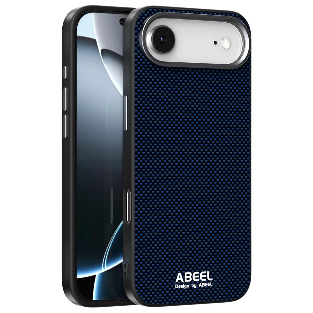 ABEEL For iPhone Air Case Compatible with MagSafe Printed PC TPU Aluminum Alloy Leather Phone Cover