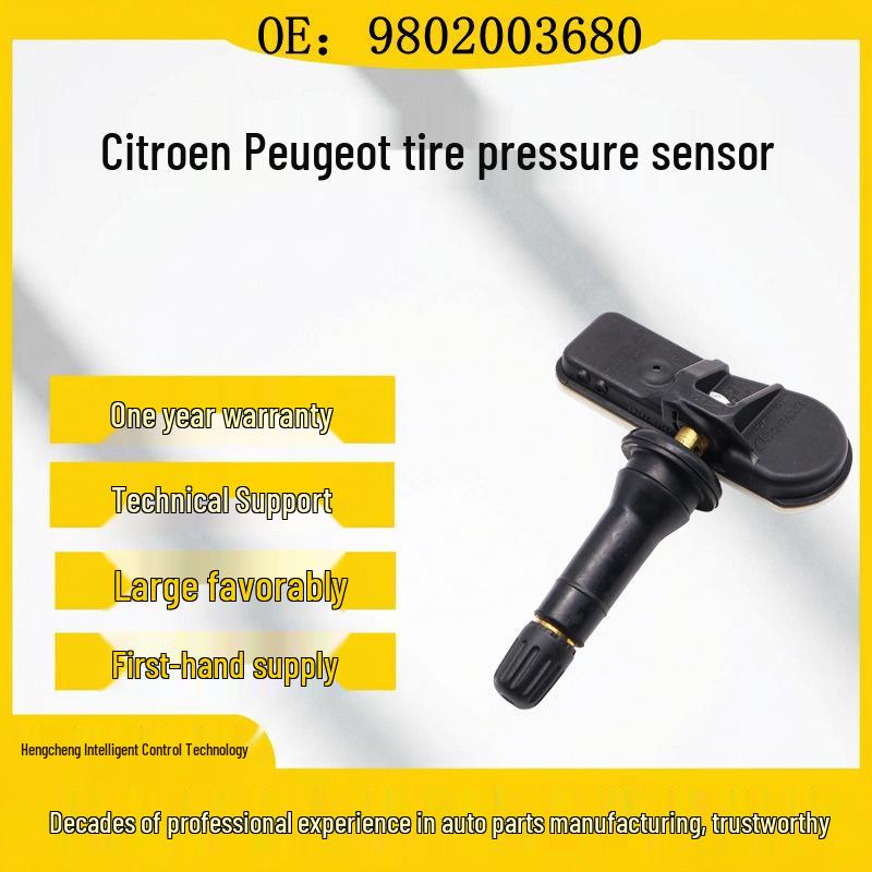 Peugeot Citroën TPMS Tire Pressure Sensor 9802003680 for Car Accessories Rubber