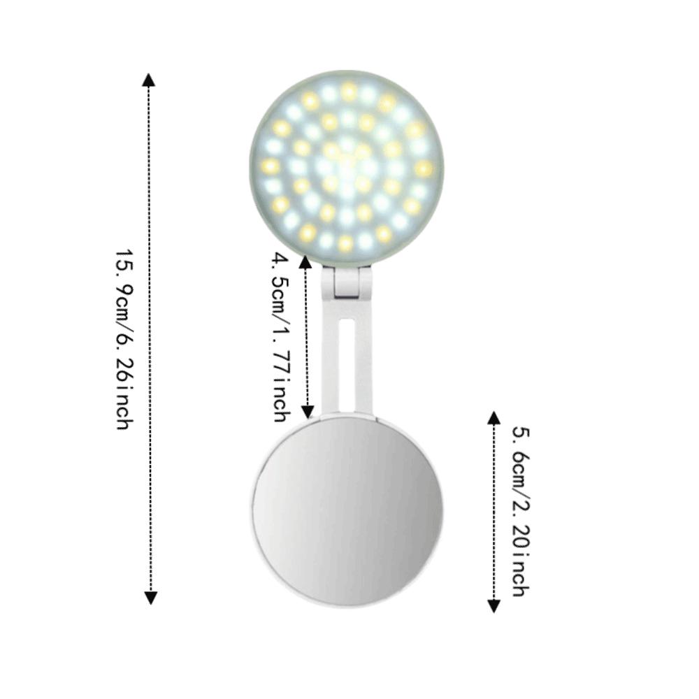 Three-color/RGB LED Portable Mini Fill Light 3000-6500K Pocket Photography Light Camping