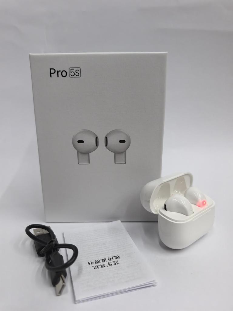 Pro5s Wireless In-Ear Bluetooth Headphones, Long Battery Life, TWS Mini Sports Earbuds, Ideal for Gifts.
