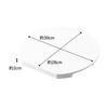 [Yamazaki] Dishwasher-Compatible Magnetic Antibacterial Cutting Board Round White, Approx. W30 x D28 x H2cm, Tower, Cutting Board, Easy to
