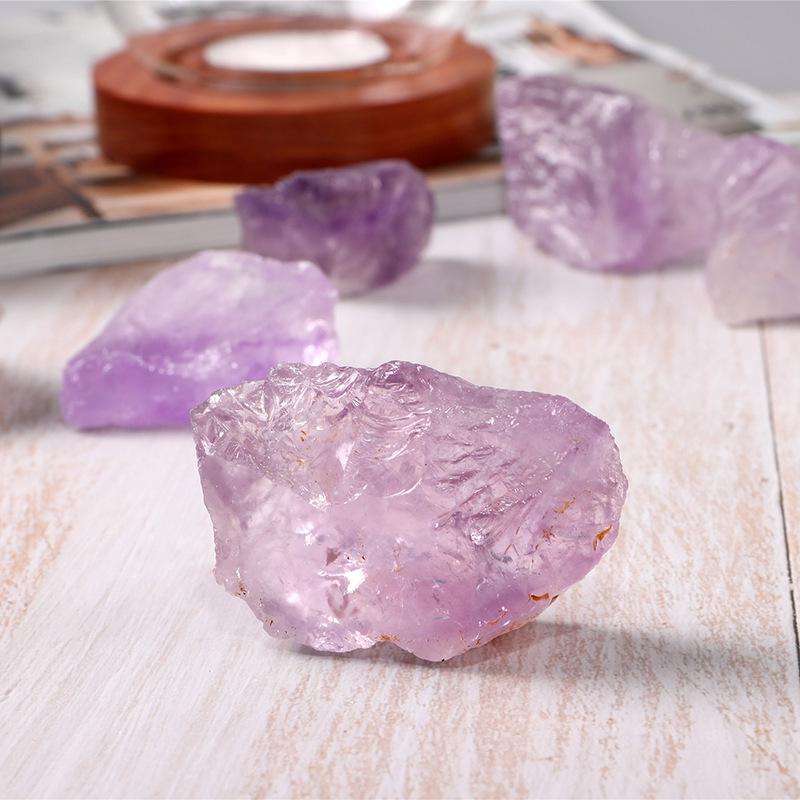 Amethyst Raw Stone Crystal for Fish Tank, Incense Diffuser, and Home Décor