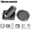 Silicone Baking Set with Non-Stick Heat-Resistant Oven-Safe Cake Molds and Wavy Rectangular Tray- Dishwasher Safe, Even Heat Distribution
