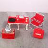 1:12 Dollhouse Miniature Camping Picnic Set Folding Chair Gas Stoves Model Decor Toy Doll House Accessories