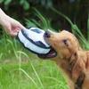 Soccer Pattern Dog Flying Disc Toy Bite‑Resistant Interactive Fetch Training Molar Toy For Dogs