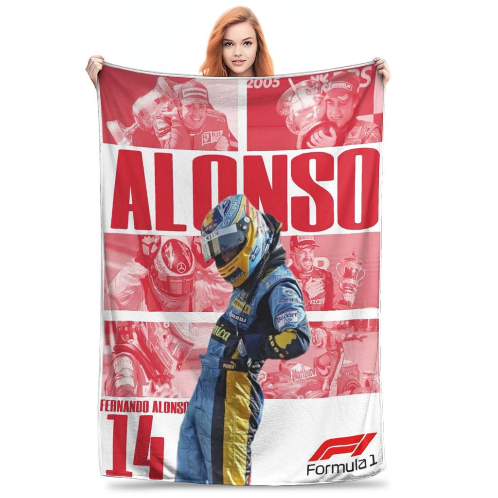 Flannel Throw Blanket Fernando Alonso Saint Warm Plush Blankets Soft Bedspread for Bed Living room Home Picnic Sofa