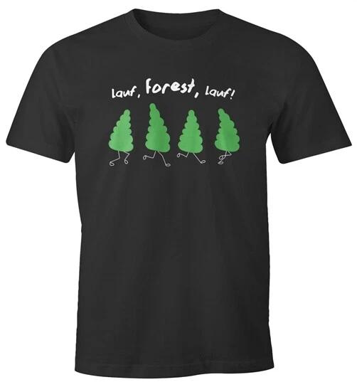 Men s T-Shirt Fun Shirt Saying Funny Runest Run Tree Motif Parody XXXXL