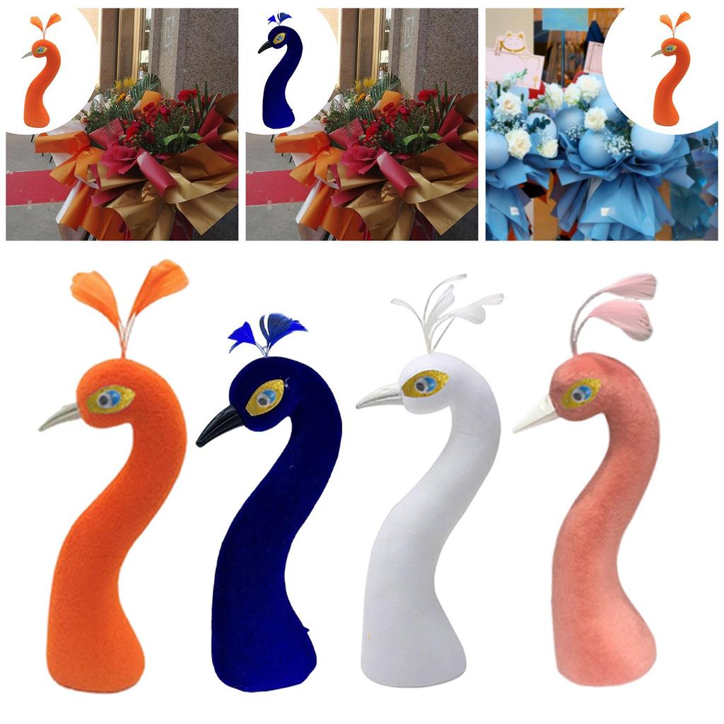 Mannequin Head for Wedding Decoration, Elegant Floral Arrangement Figurine Living Room, Bedside,