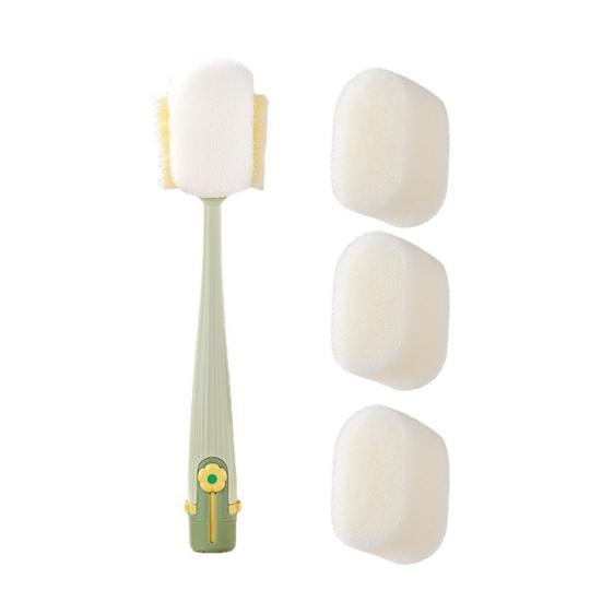 

Набор щеток для чистки бутылок 5 в 1 Многофункциональные губки Щетина Доступ к труднодоступным местам Компактное хранение Очиститель крышек чашек Кухонный инструмент