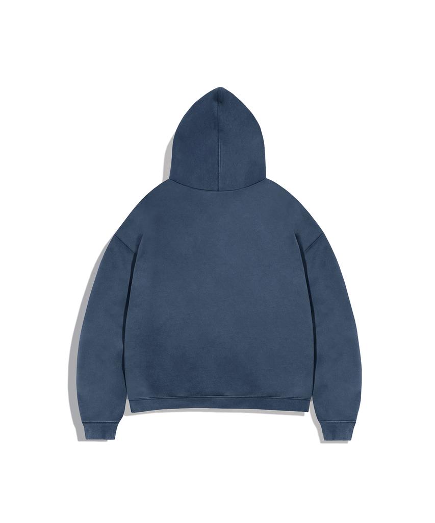 Fluke Essential Pigment Crop Zip-Up Hoodie Navy Fzt1038-Z