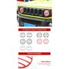 SHINEKA Lamp Hoods Car Front Headlight Lamp Decoration Cover for Suzuki Jimny 2019 2020 2021 2022 2023 Up Exterior Accessories