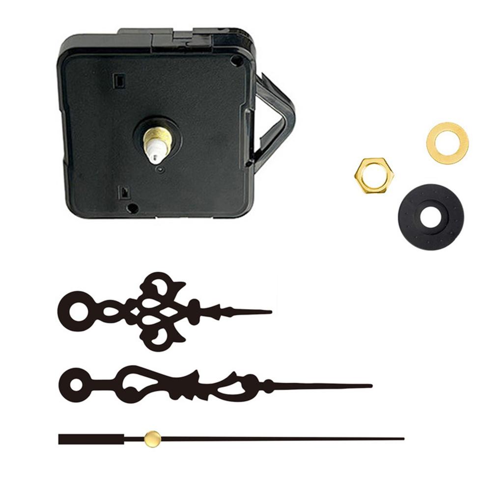 Quiet Quartzs Clock Mechanism Set 7Pieces Clock Movement and Hands Accessories for Modern Homes Interior Wall Decoration