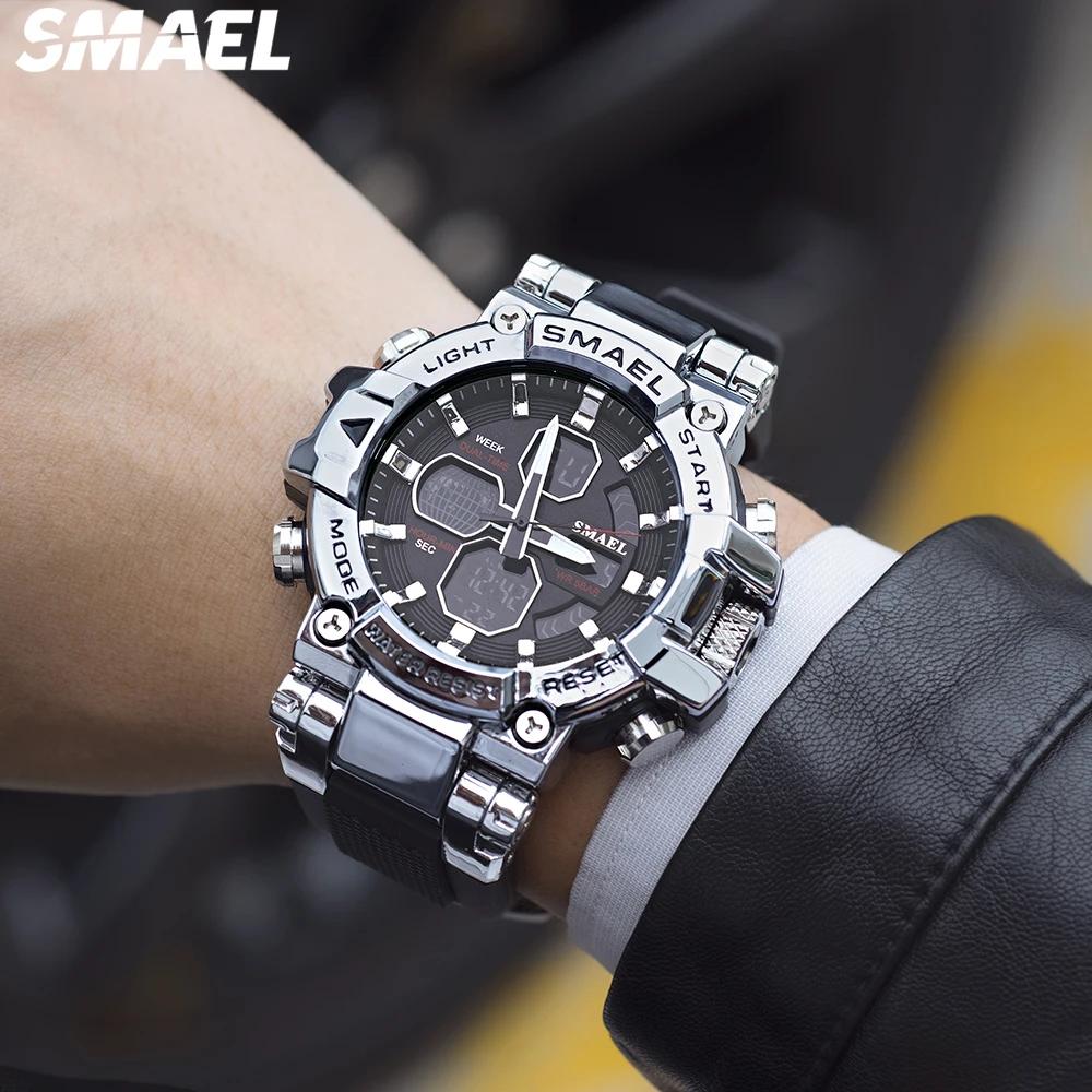 SMAEL Electronic Watch 8027 Colorful Alloy Watch Men's Outdoor Sports Waterproof Multi functional