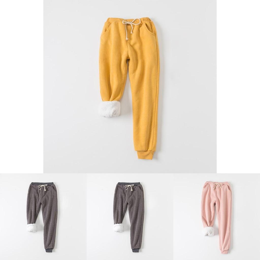 Womens Warm Sweat Pants With Ultra Soft Sherpa Lined Faux Fleece For Cold Weather