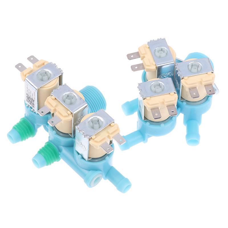 1Pc DC62-00266E DC62-00233D Water Inlet Solenoid Valve AC 220-240V For Washing Machine Double Head Water Inlet Valve
